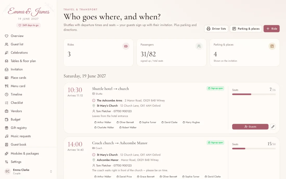 Travel & transport – Insiema