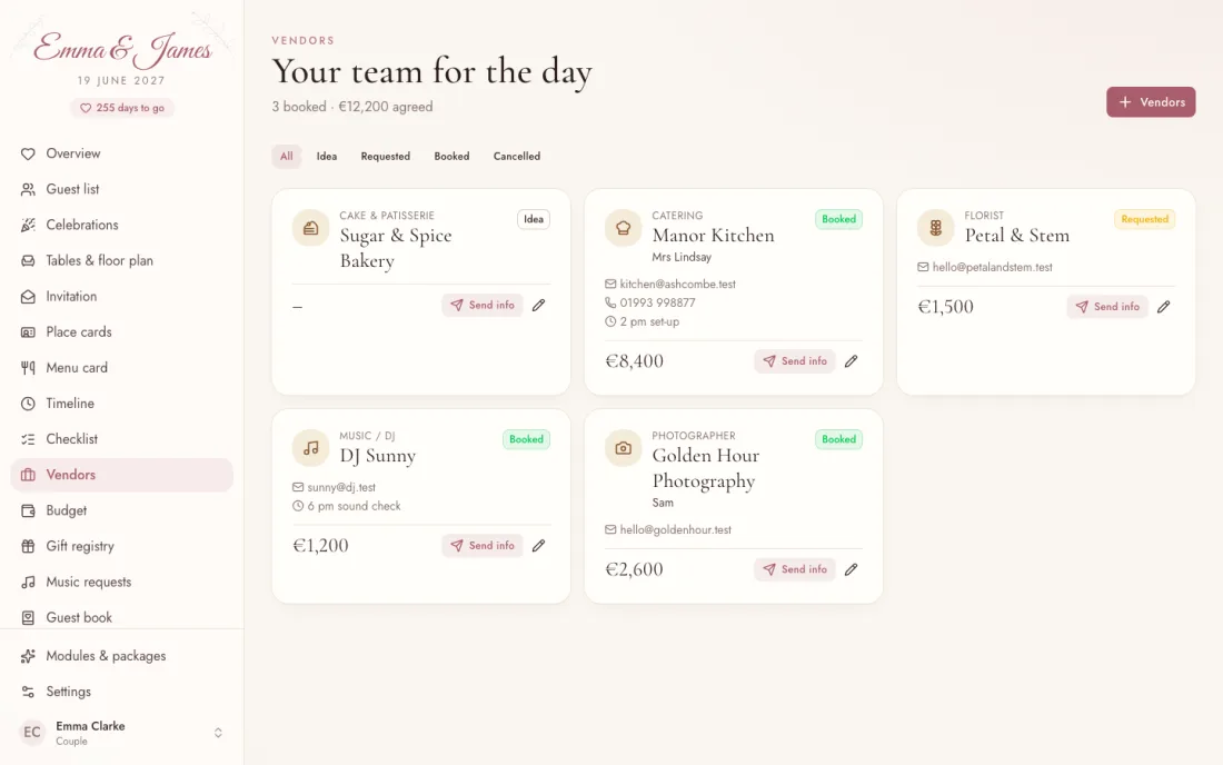 Vendors – Insiema